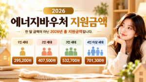 2026 에너지바우처 지원금액 안내