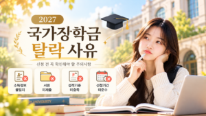 2027 국가장학금 탈락 사유 총정리