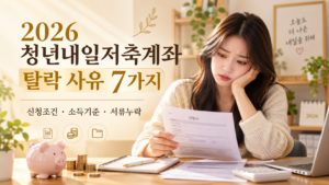 청년내일저축계좌 중도해지 고민 (1)