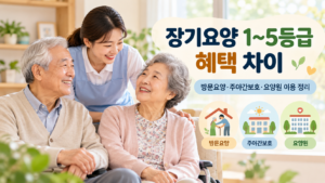 2026 장기요양 1~5등급 혜택 차이 총정리|방문요양·주야간보호·요양원 이용기준