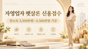 자영업자햇살론신용점수