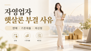 자영업자햇살론부결사유