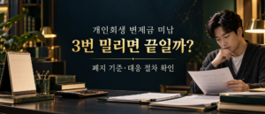 개인회생 변제금 미납 3번 밀리면 끝일까? 폐지 기준·대응 절차 확인