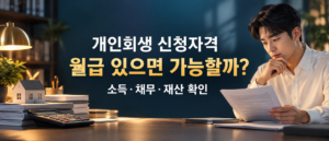 개인회생 신청자격의 소득·채무 한도·재산 조건 안내