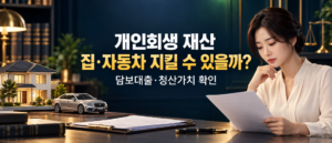 개인회생 재산 집·자동차 지킬 수 있을까? 담보대출·청산가치 확인