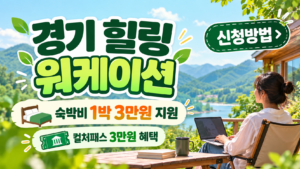 경기 힐링 워케이션 주요 혜택과 신청 절차 요약