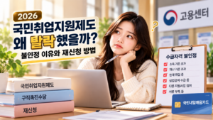 국민취업지원제도 왜 탈락했을까? 불인정·재신청