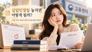 실업인정일, 놓치면 어떻게 될까_