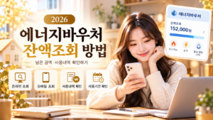 2026 에너지바우처 잔액조회 방법과 남은 금액 및 사용내역 확인 안내