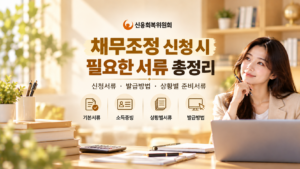 신용회복위원회 채무조정 신청서류와 직장인 무직자 자영업자별 소득증빙 및 서류 발급방법